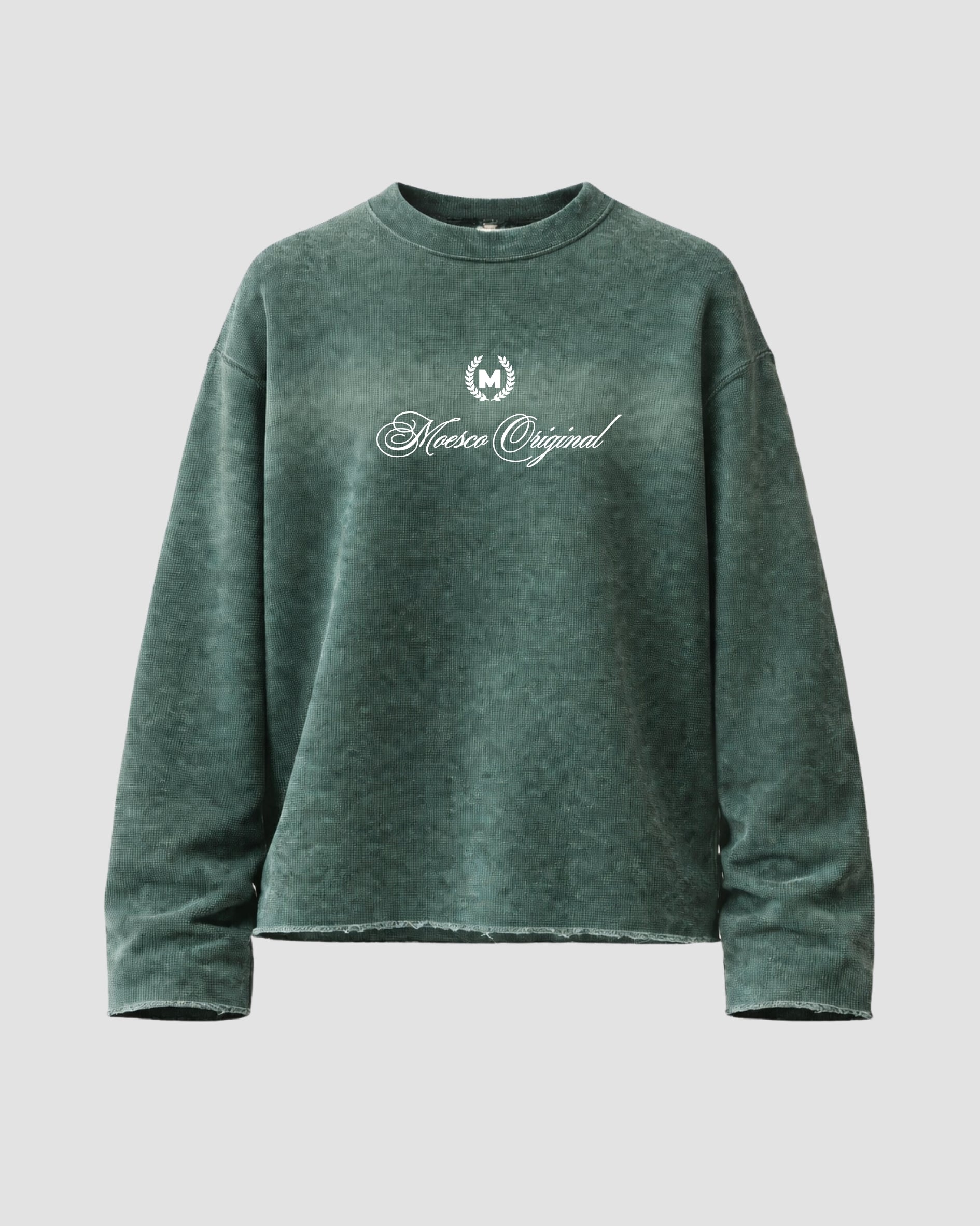 knit Sweater Moesco Original - Verde Desgastado