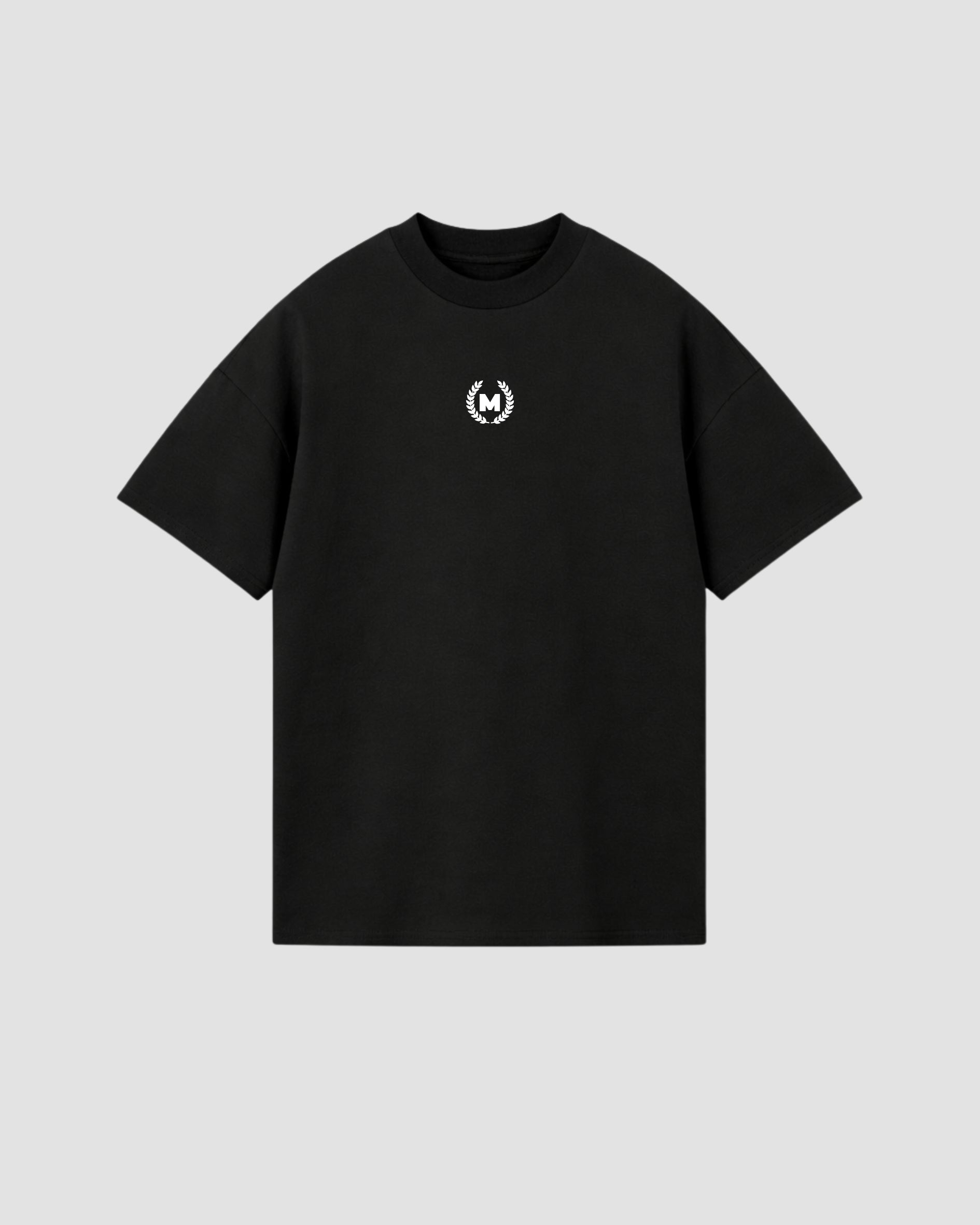 Camisa Oversize Basica Logo - Negro