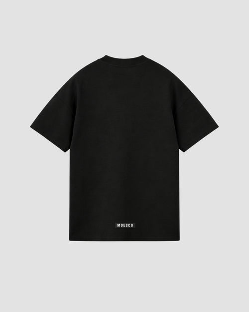 Camisa Oversize Basica Logo - Negro