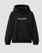 Hoodie Boxy Fit Own Respect - Negro
